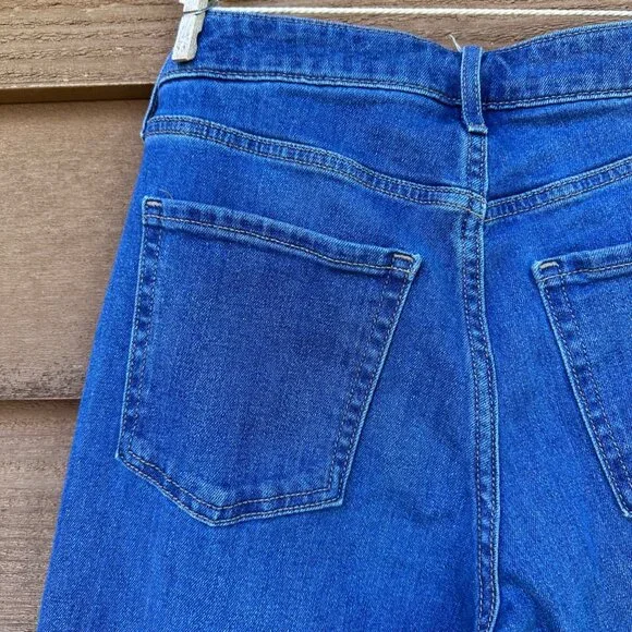 Old Navy Womens High-Rise Wow Wide Leg Jeans Size 4 Blue Denim Cotton Blend - Picture 12 of 13